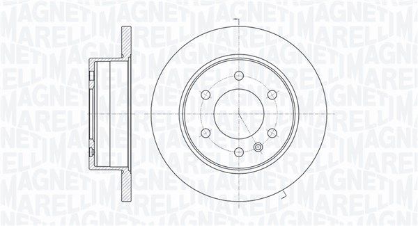 MAGNETI MARELLI Тормозной диск 361302040295